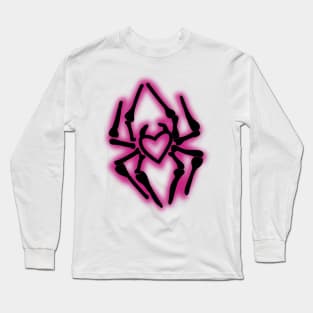 heart spider sticker Long Sleeve T-Shirt